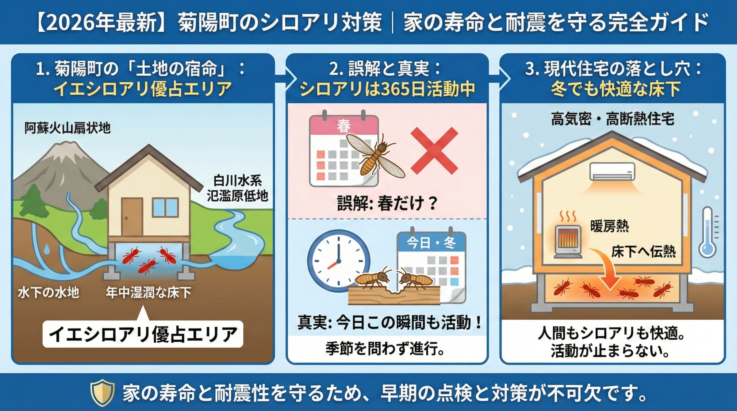 菊陽町のシロアリ対策｜家の寿命と耐震を守る完全ガイド