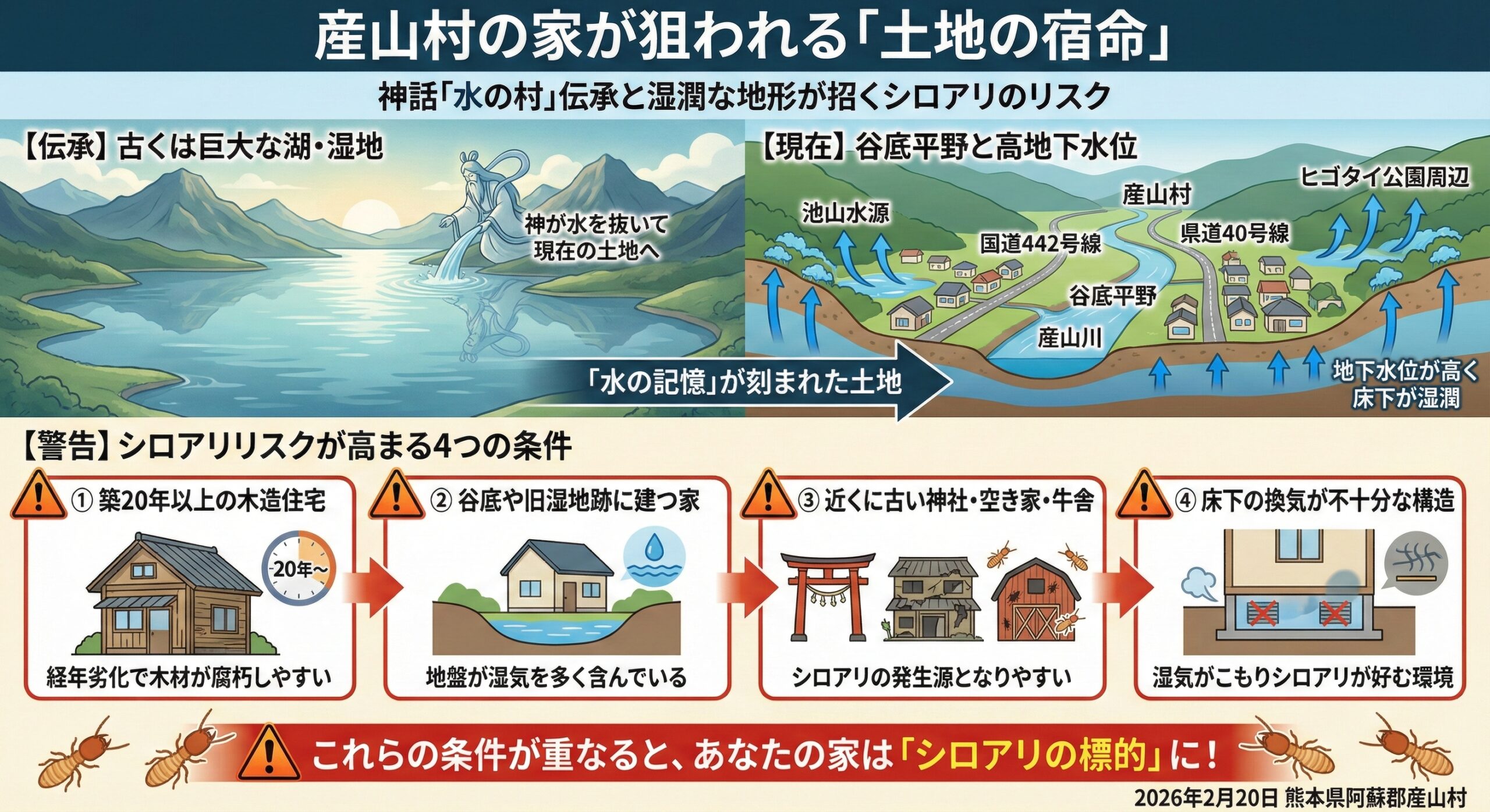 産山村の家が狙われる土地の宿命
