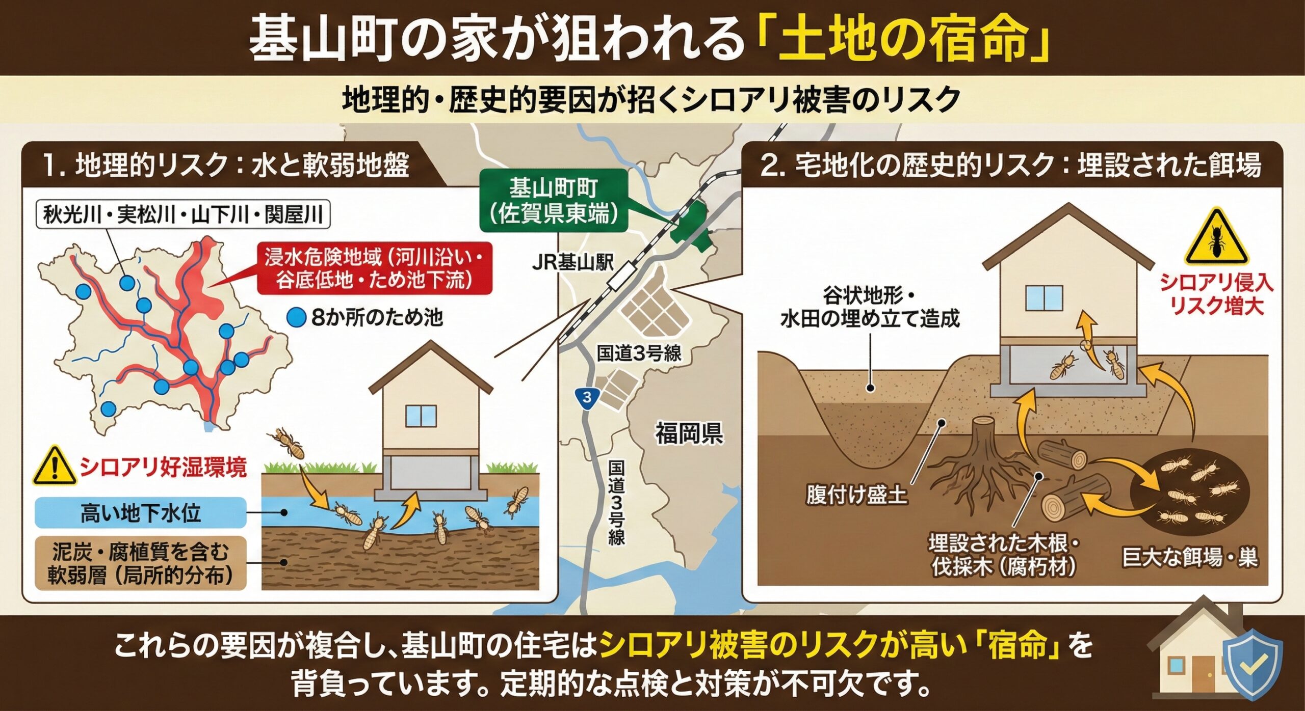 基山町の家が狙われる土地の宿命