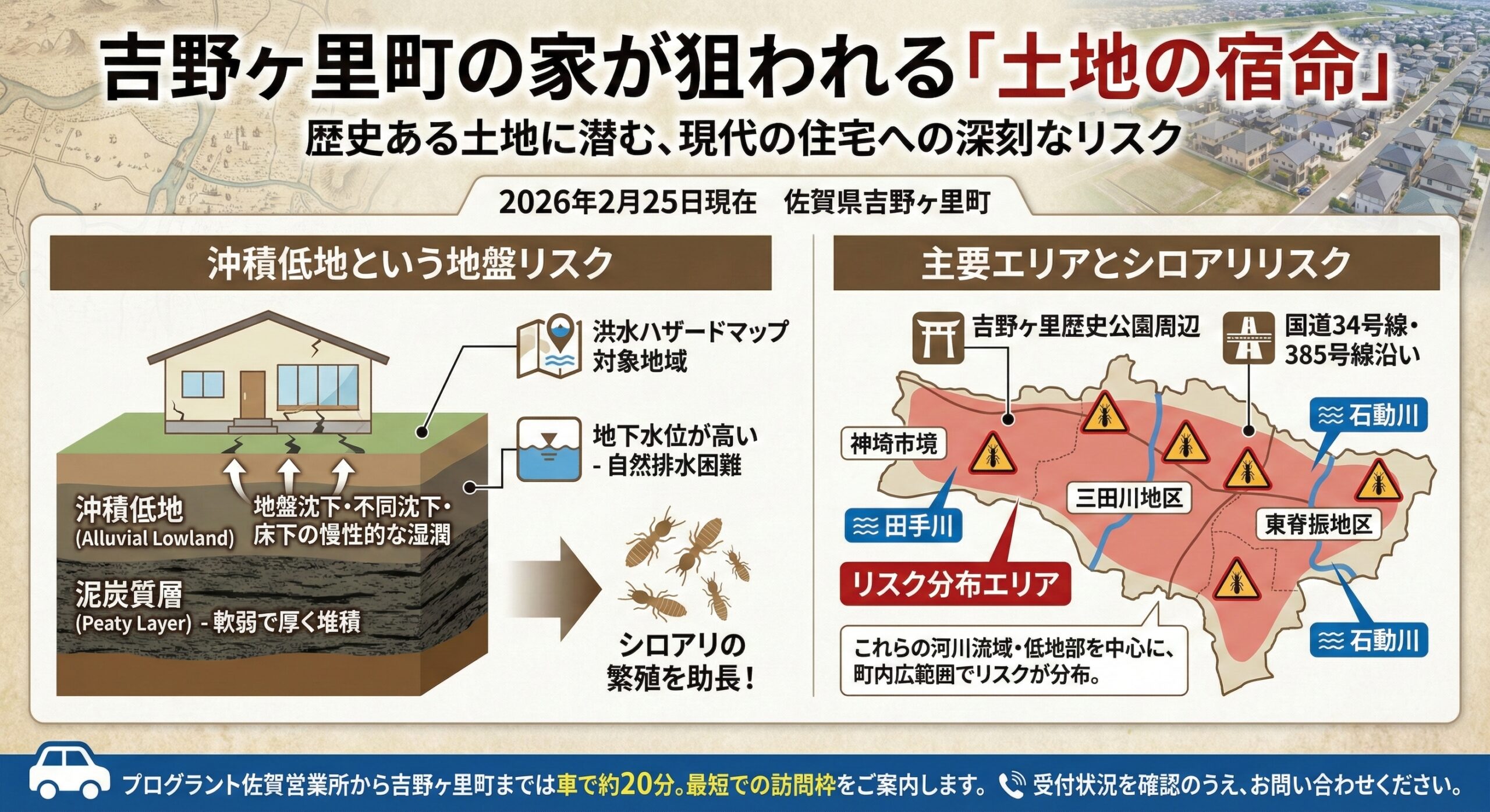 吉野ヶ里町の家が狙われる土地の宿命