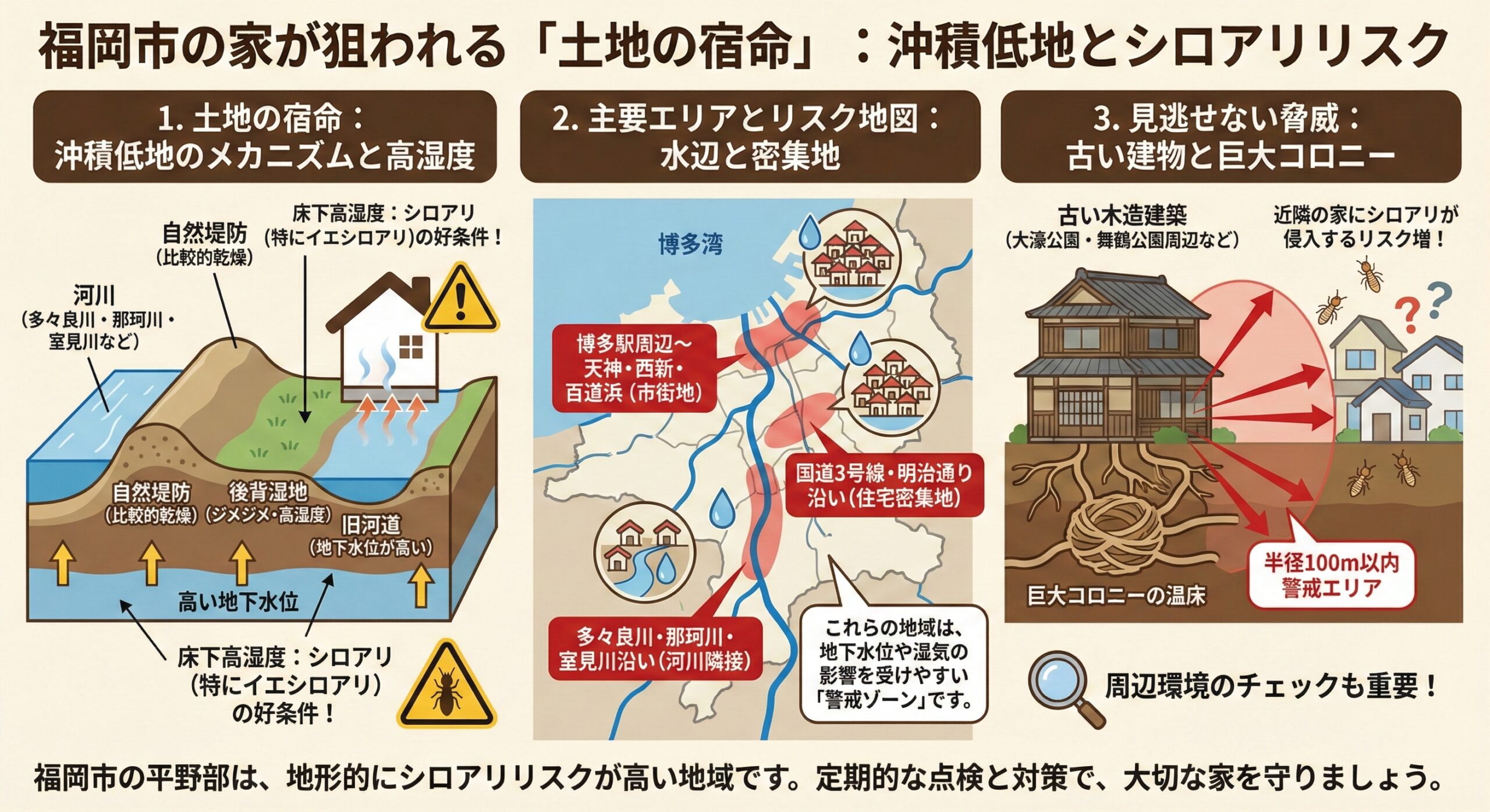 福岡市の家が狙われる土地の宿命