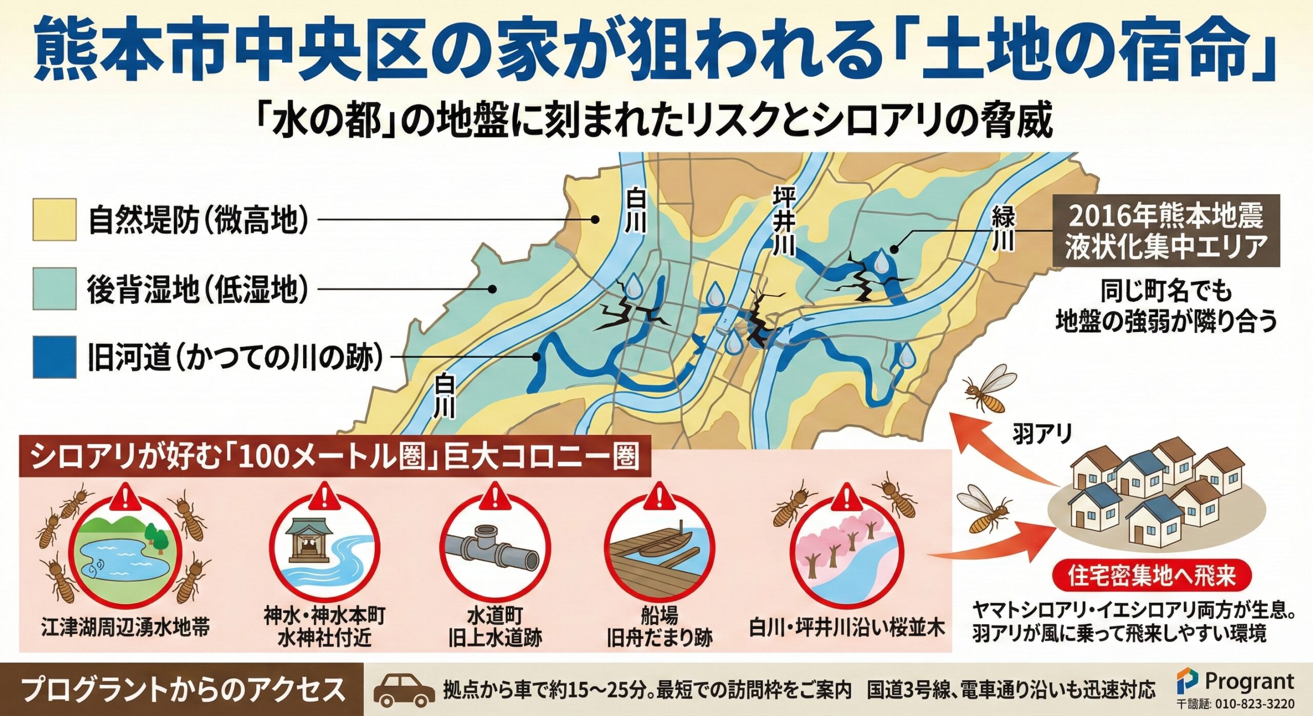 熊本市中央区の家が狙われる土地の宿命