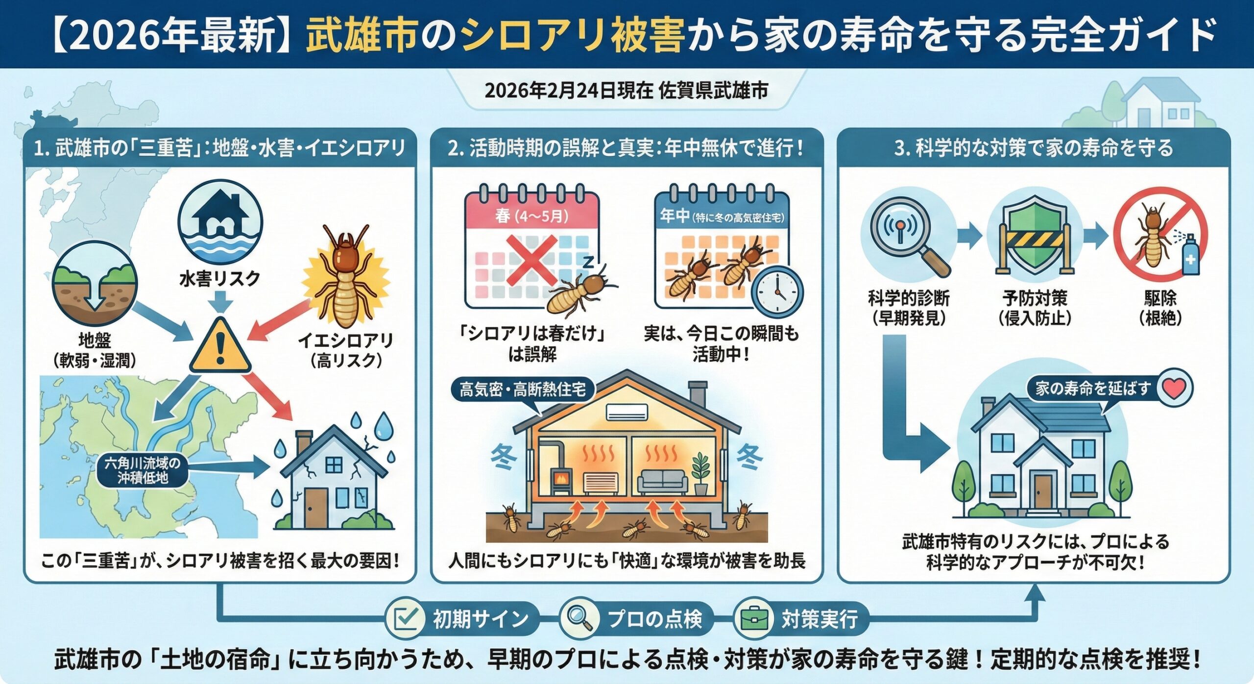 武雄市のシロアリ被害から家の寿命を守る完全ガイド