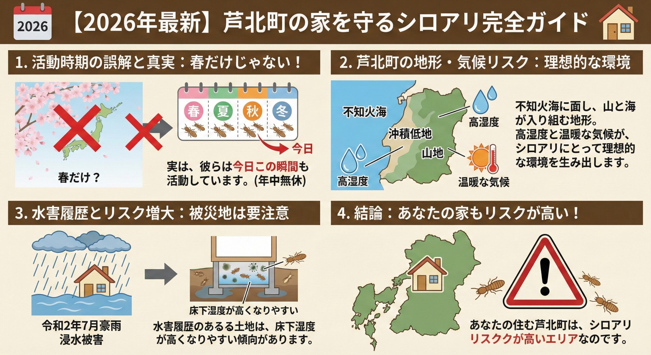 芦北町の家を守るシロアリ完全ガイド