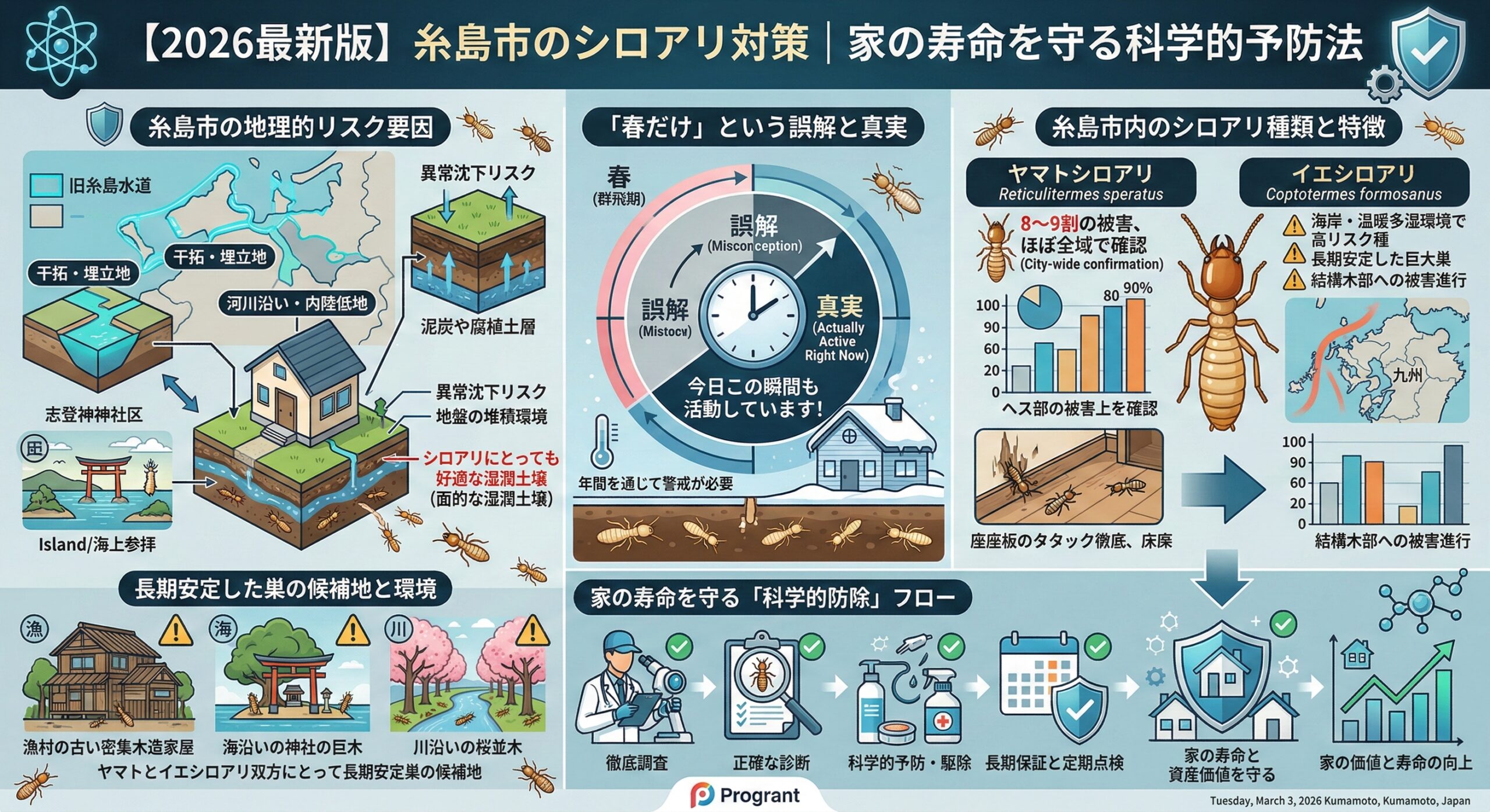 糸島市のシロアリ対策・家の寿命を守る科学的予防法