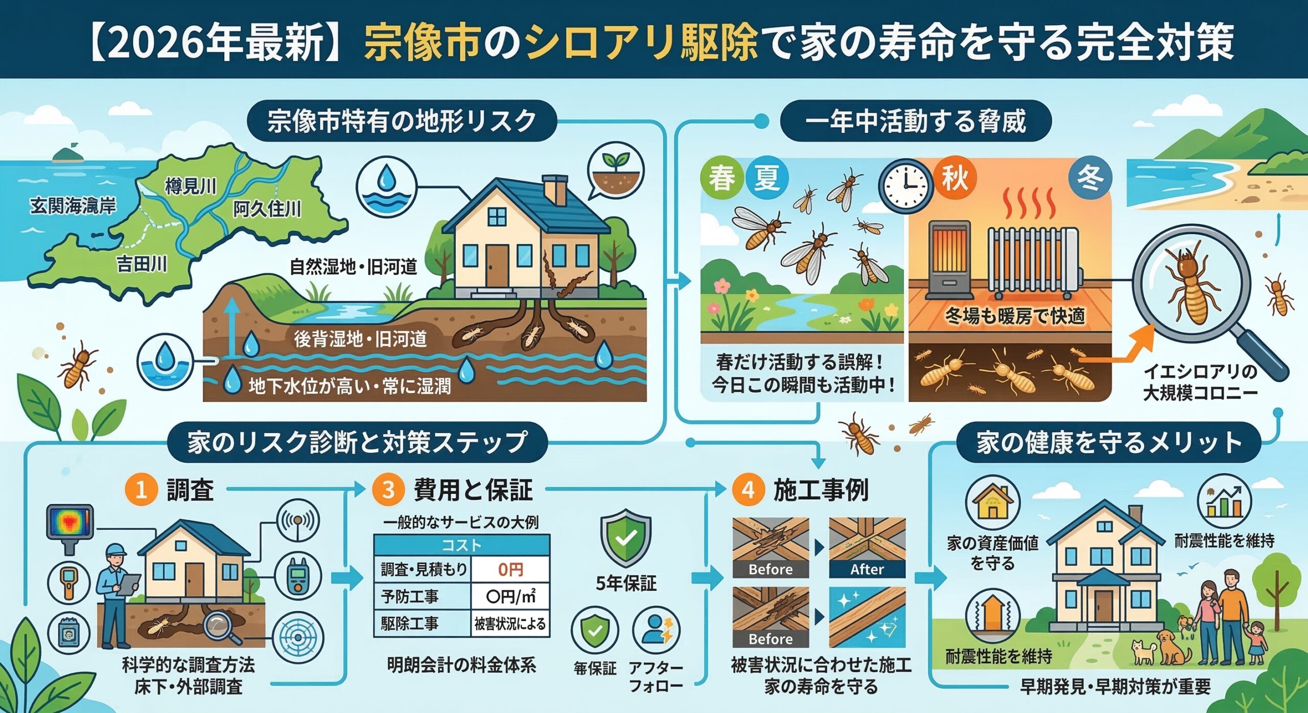 宗像市のシロアリ駆除で家の寿命を守る完全対策