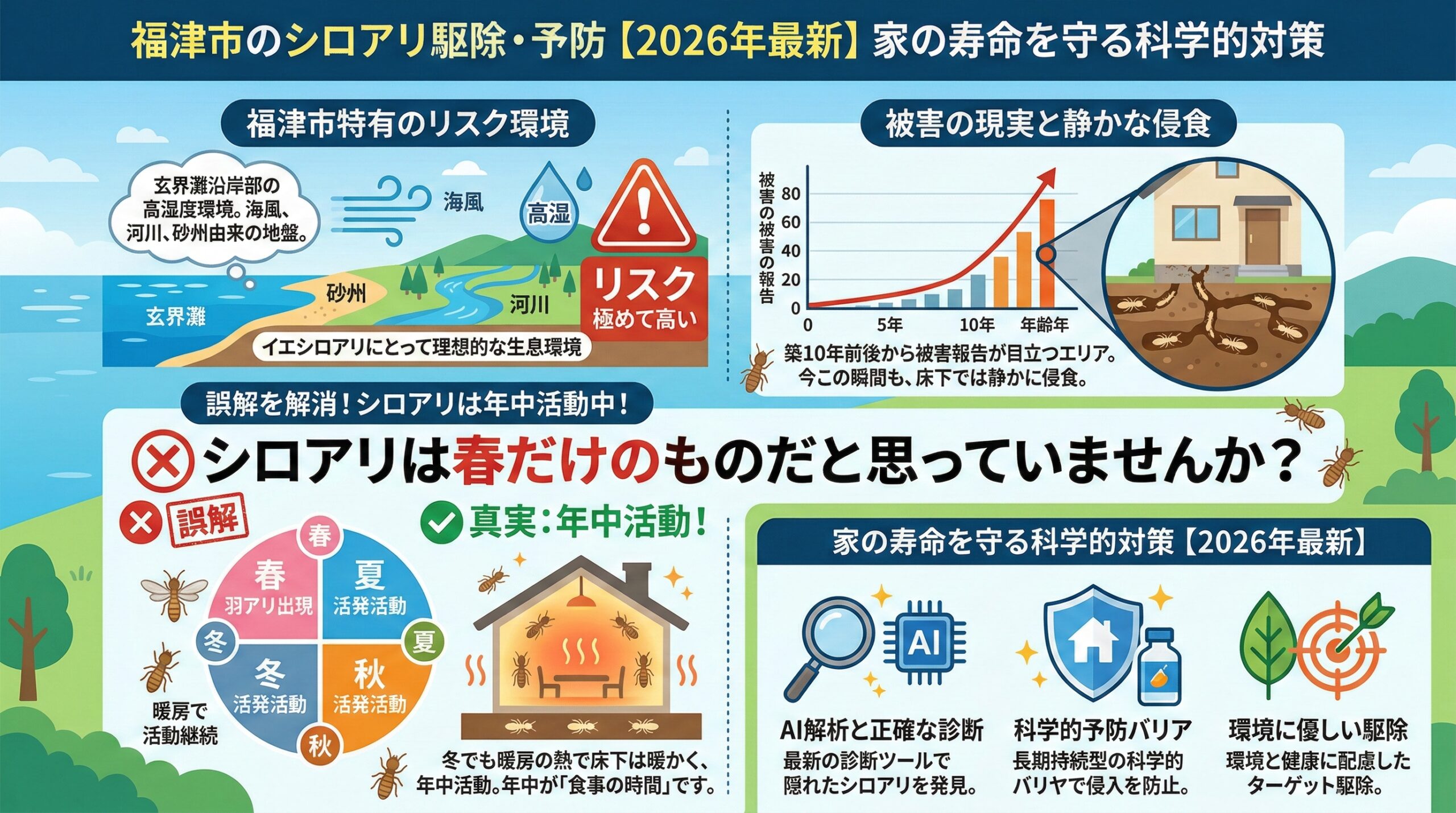 福津市のシロアリ駆除・予防