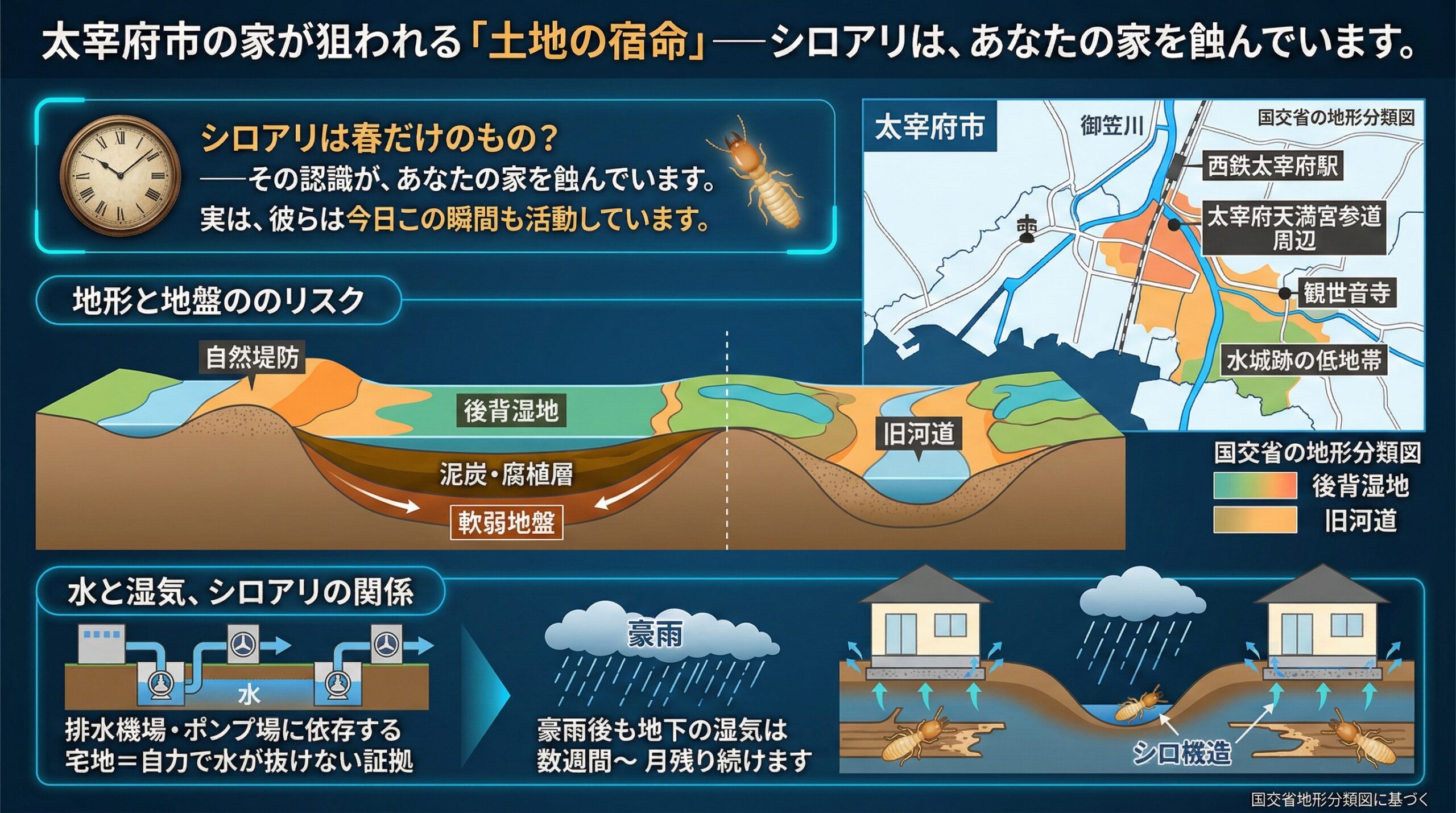 太宰府市の家が狙われる土地の宿命