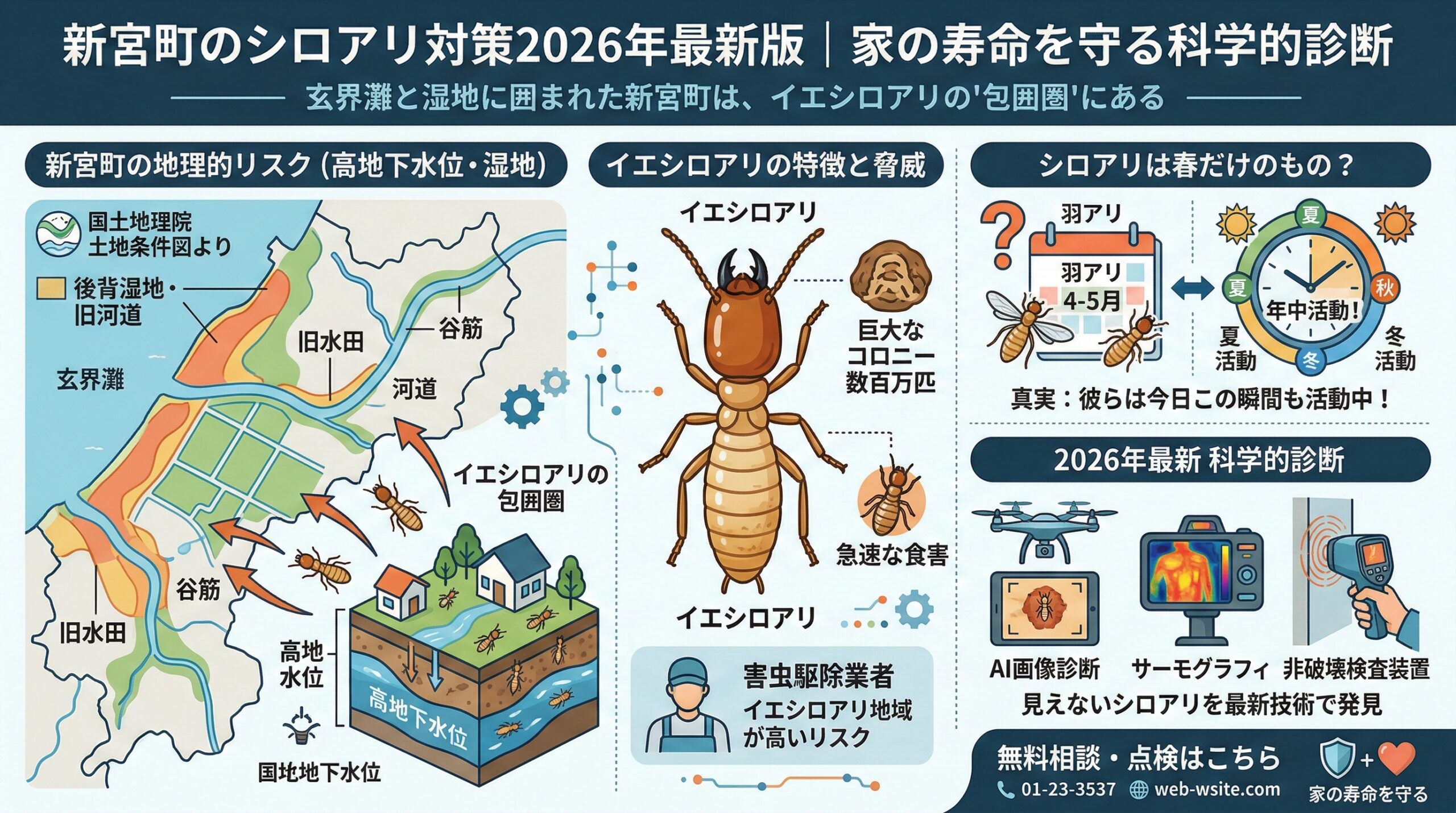 新宮町のシロアリ対策2026年最新版