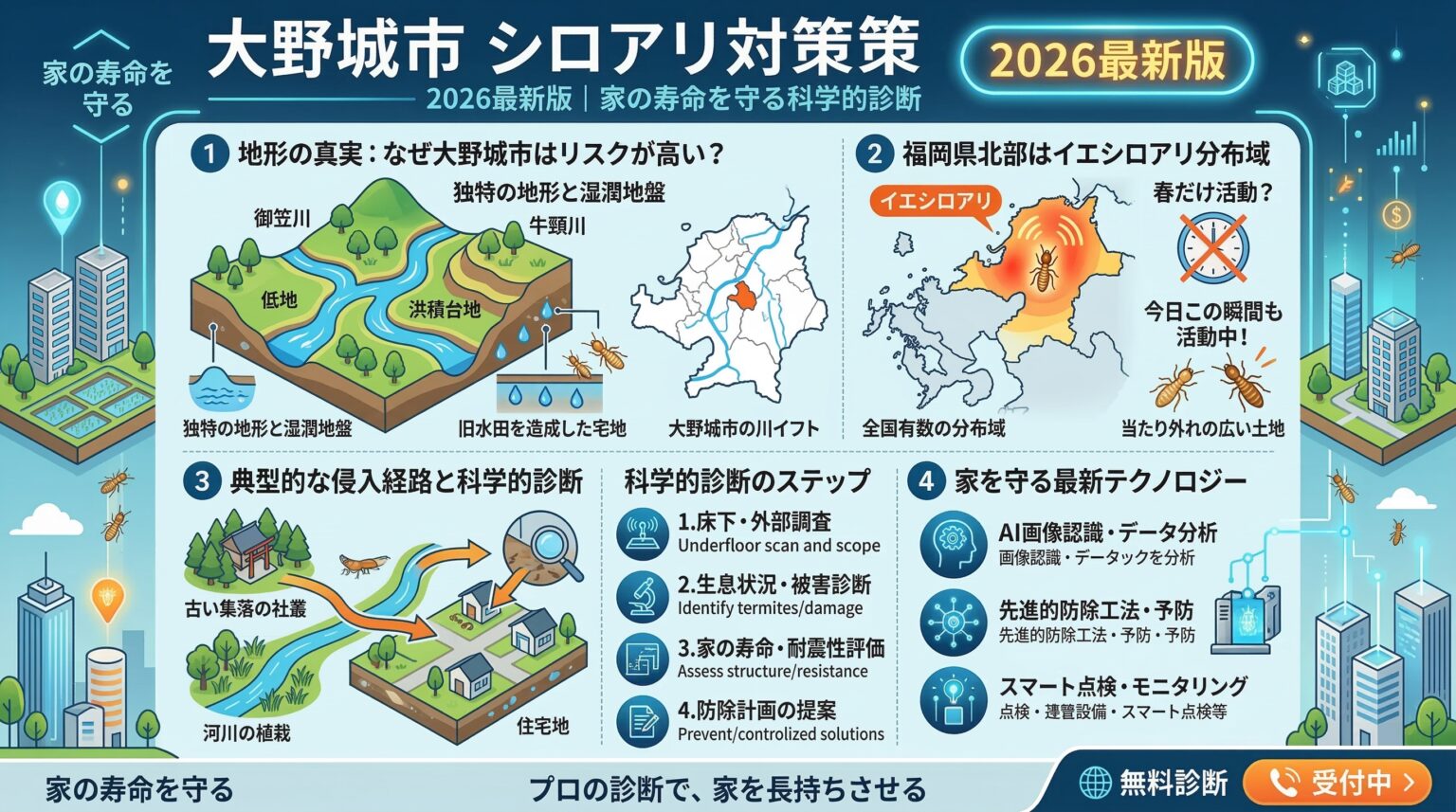 大野城市シロアリ対策